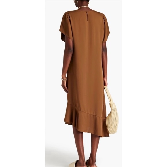 Theory 100% silk brown dress - Picture 3 of 8